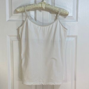 2 for $25 - Shelf Bra Cami, Old Navy, in White, Camisole Top, Cotton Spandex, L